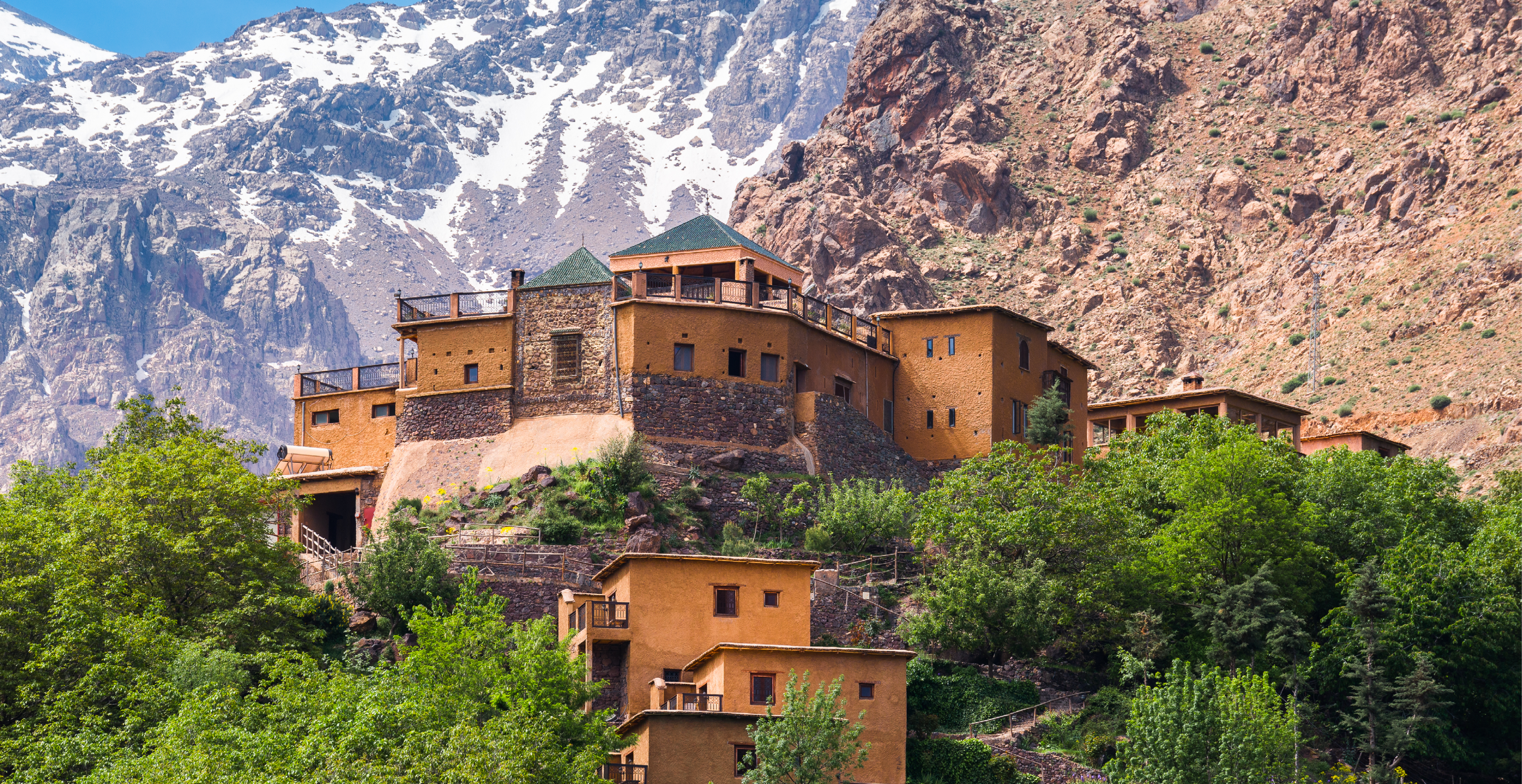 Kasabah du Toubkal in the Imlil Valley of the Atlas Mountains