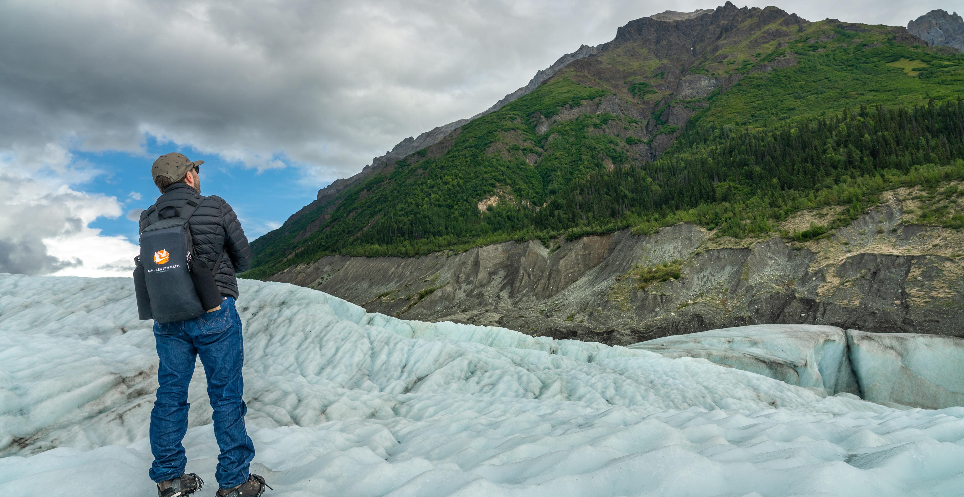glacier hiking on Root Glacier in Wrangell-St. Elias National Park