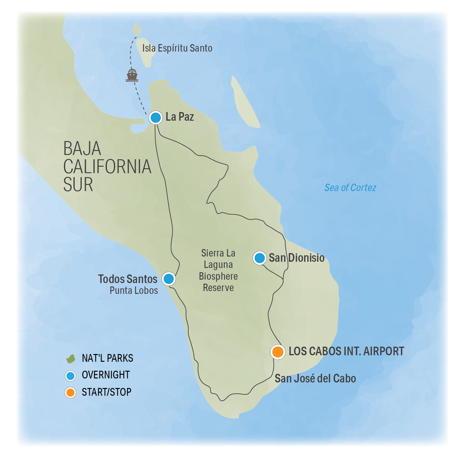 Baja Breakaway - Trip Map