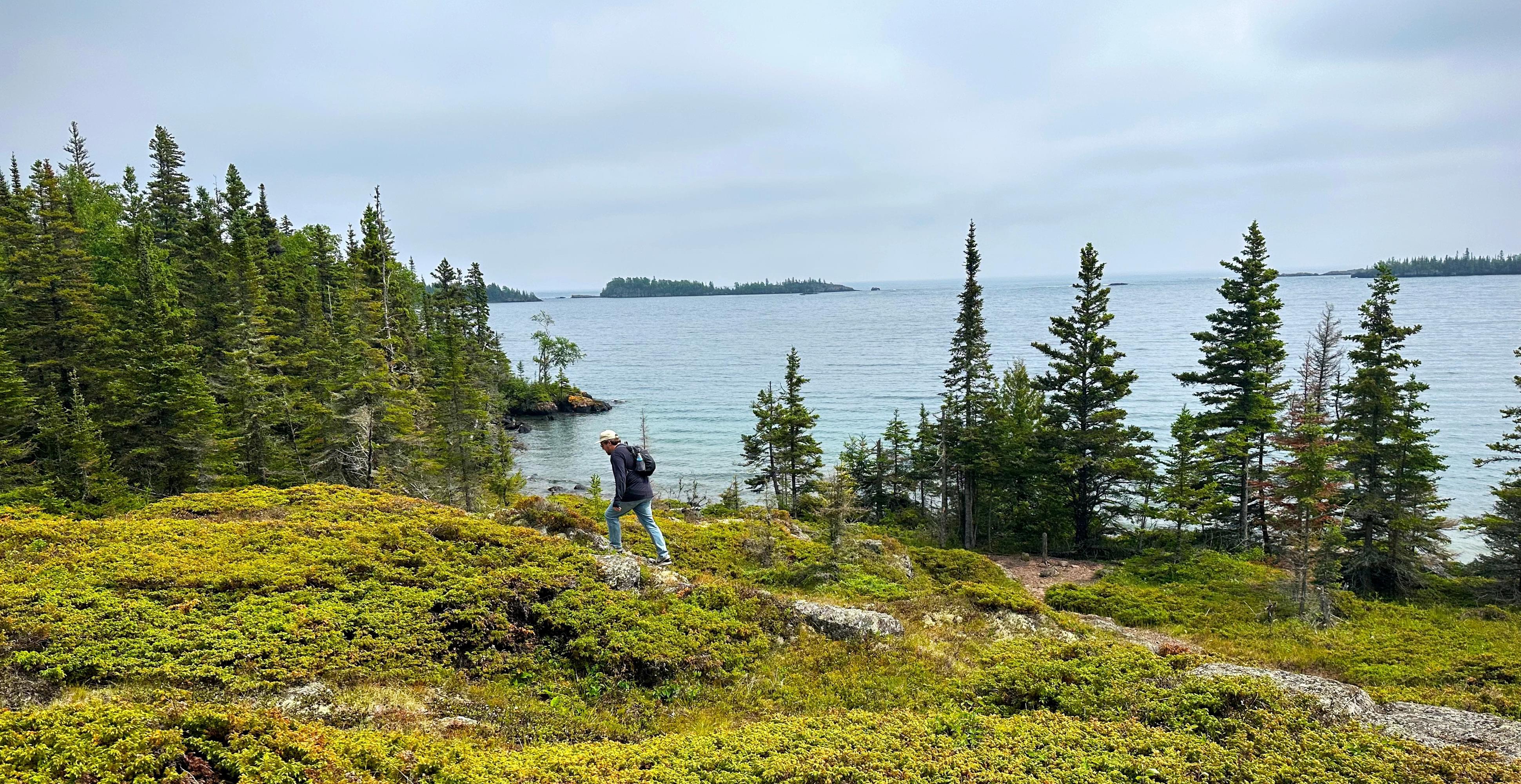 Hiking in Michigan's Isle Royale National Park