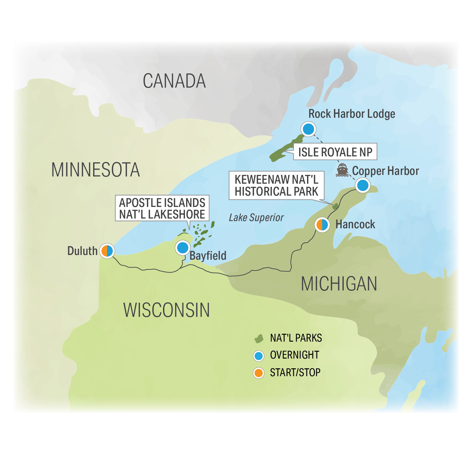 Splendid Superior - Trip Map