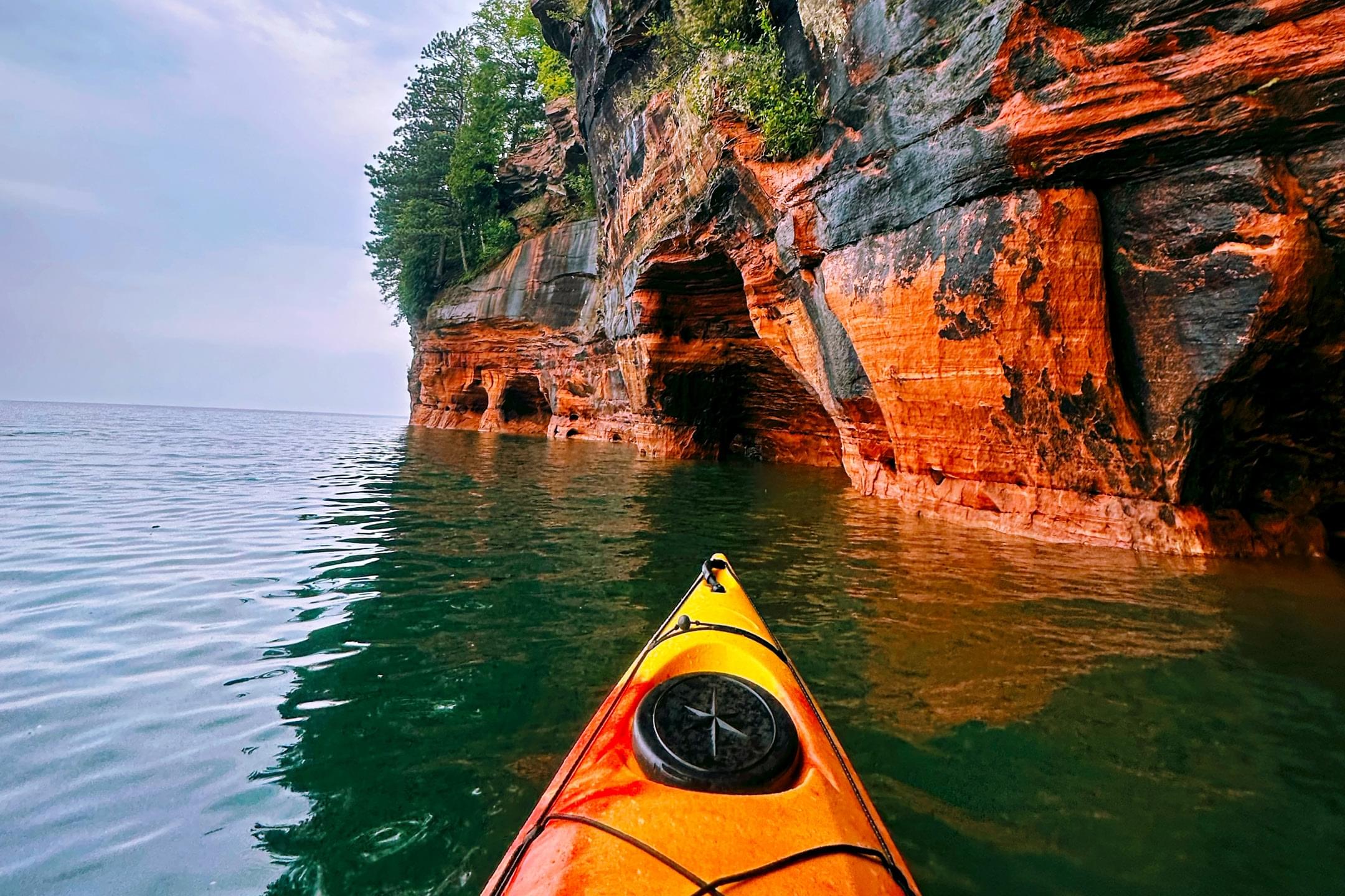 kayaking in the Apostle Islands