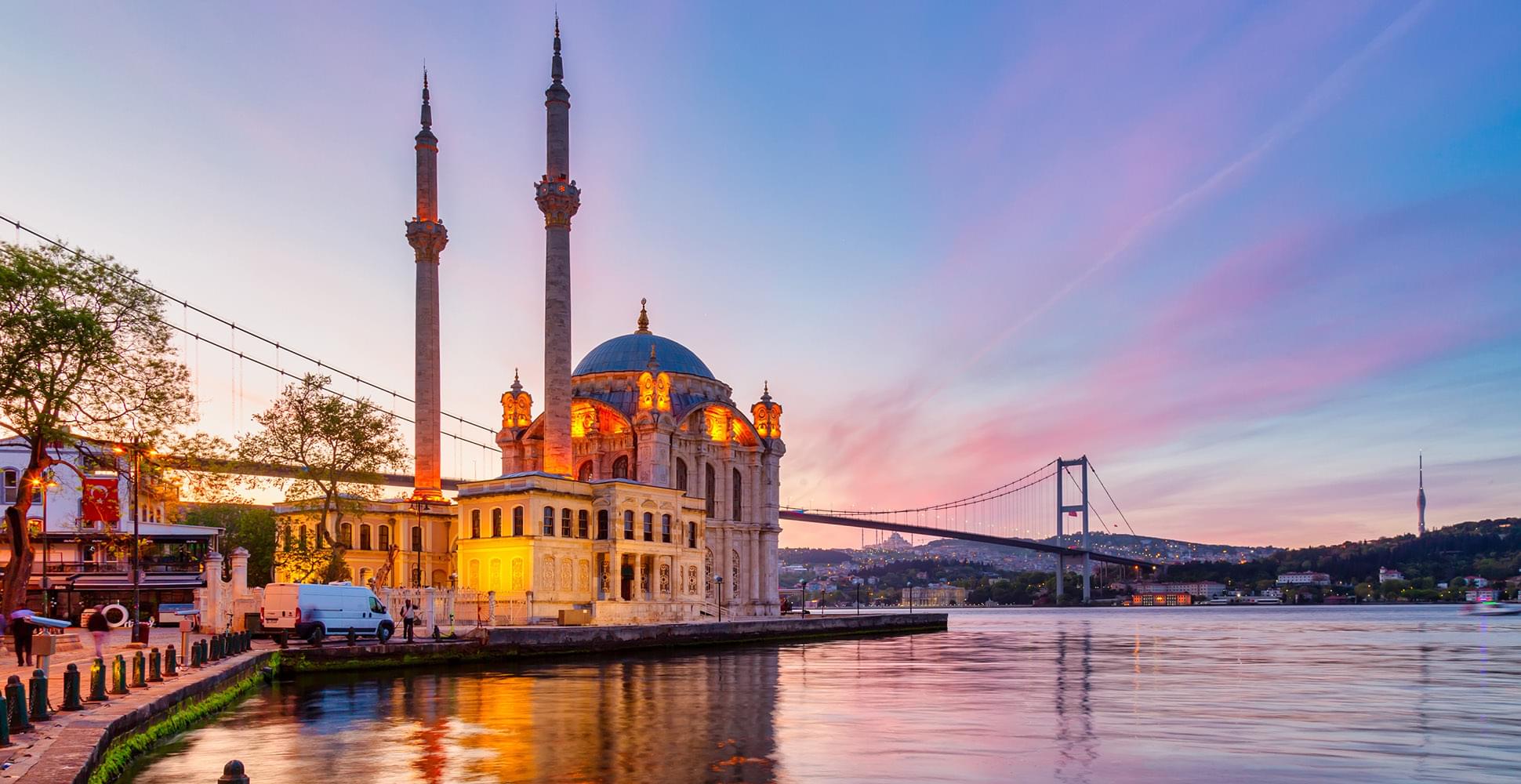 Büyük Mecidiye Mosque at sunrise